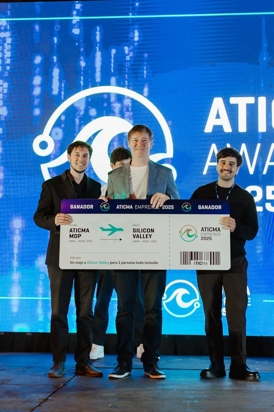 El equipo de Pastech, ganador de ATICMA Emprende 2025, recibe el premio del viaje a Silicon Valley